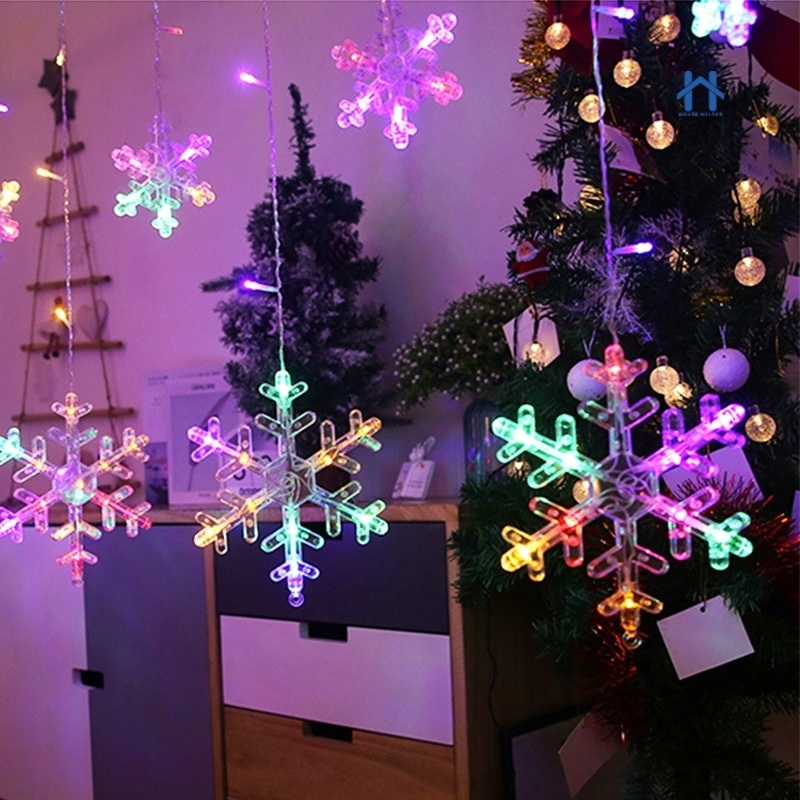 Cascata com Flocos de Neve de LED 1