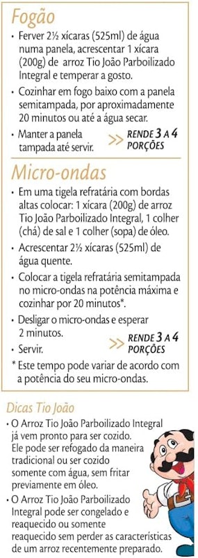 Arroz Tio João Integral 3