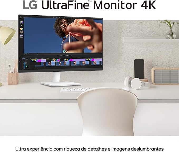 Monitor LG UltraFine Tela IPS 4K UHD 27" HDR10 DCI-P3 90% 3
