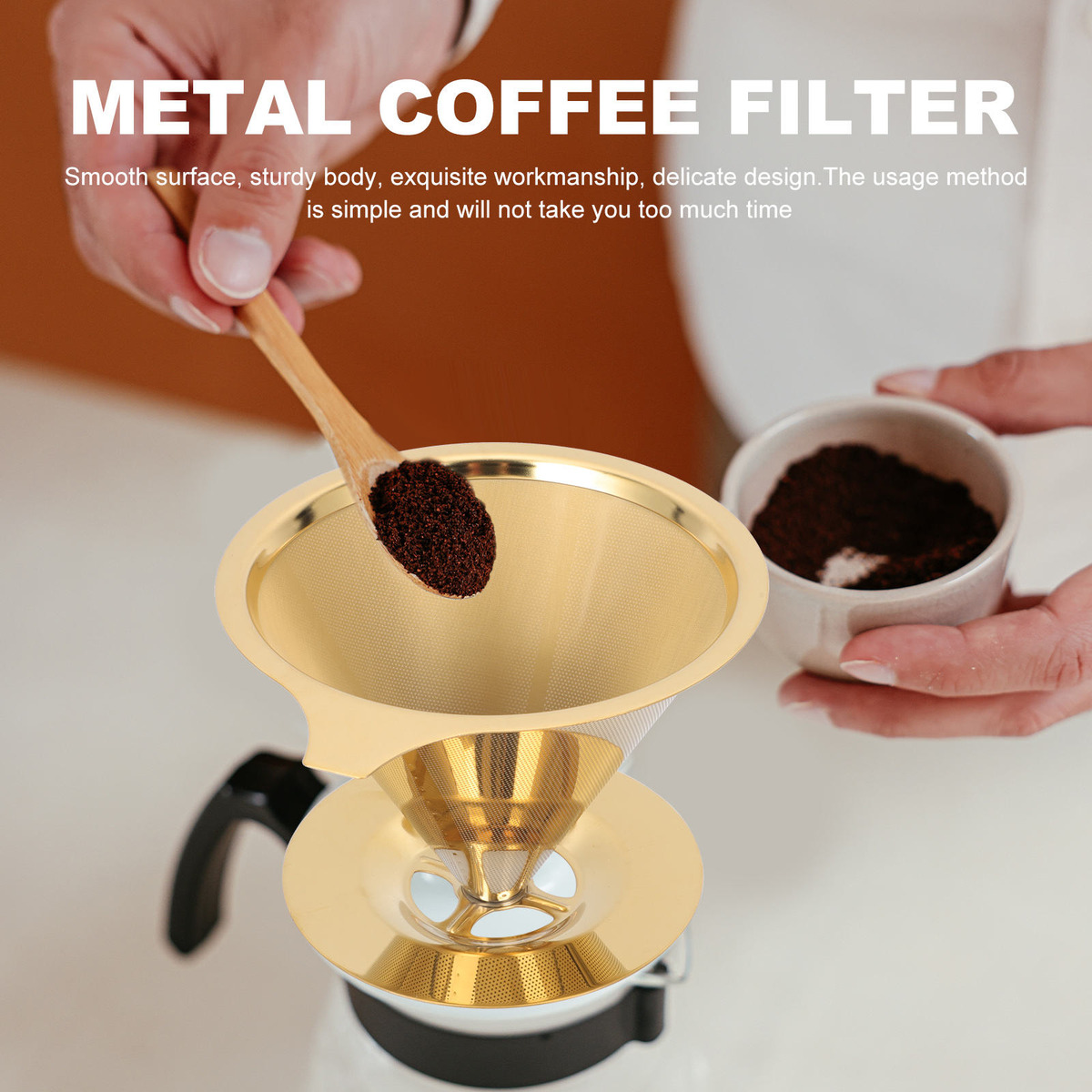 Coador de Café em Aço Inox Reutilizável 4