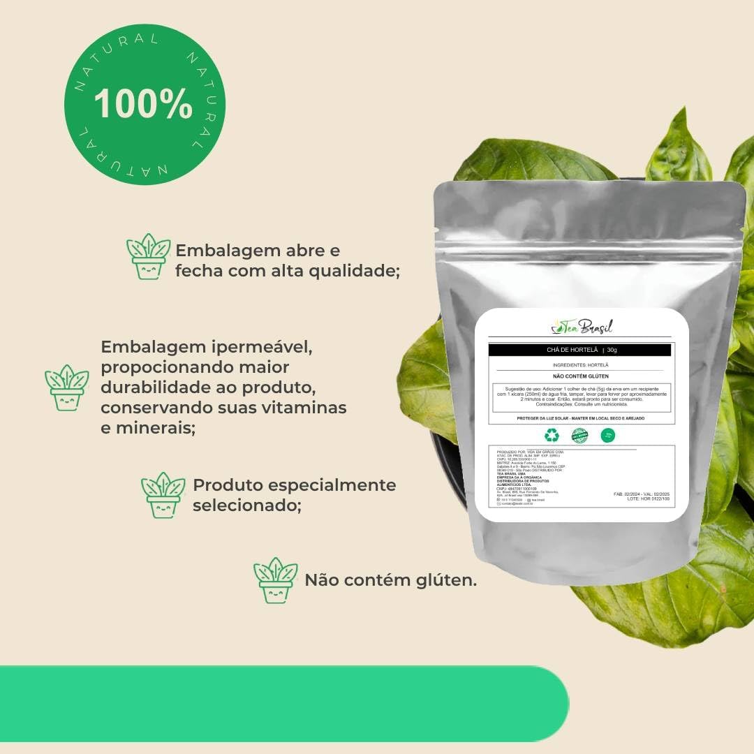 Chá de Hortelã Gourmet Tea Brasil 2