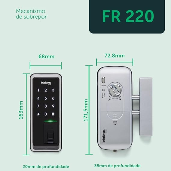 Fechadura Digital com Biometria 3