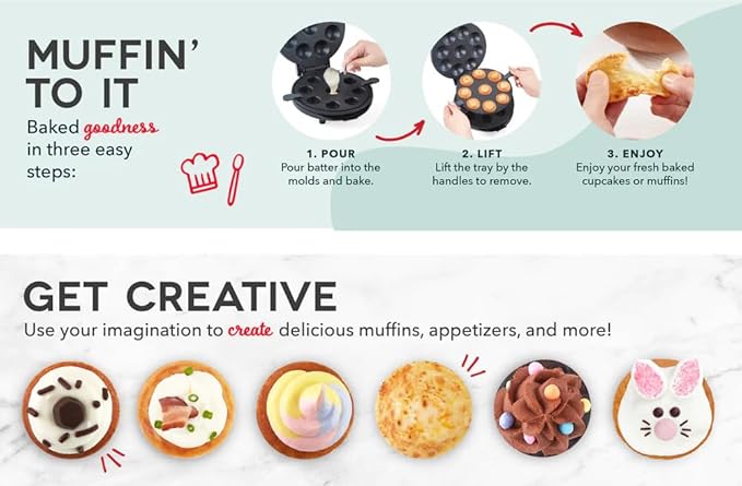 Máquina de Mini Cupcake Express DASH 4