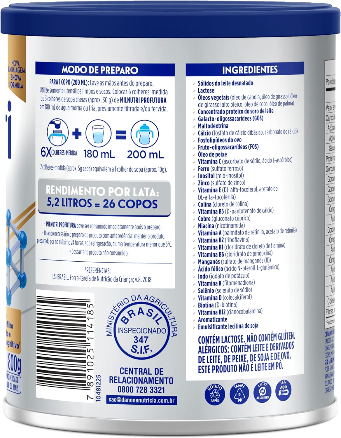 Fórmula Infantil Milnutri Profutura 3