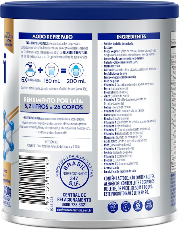 Fórmula Infantil Milnutri Profutura 3