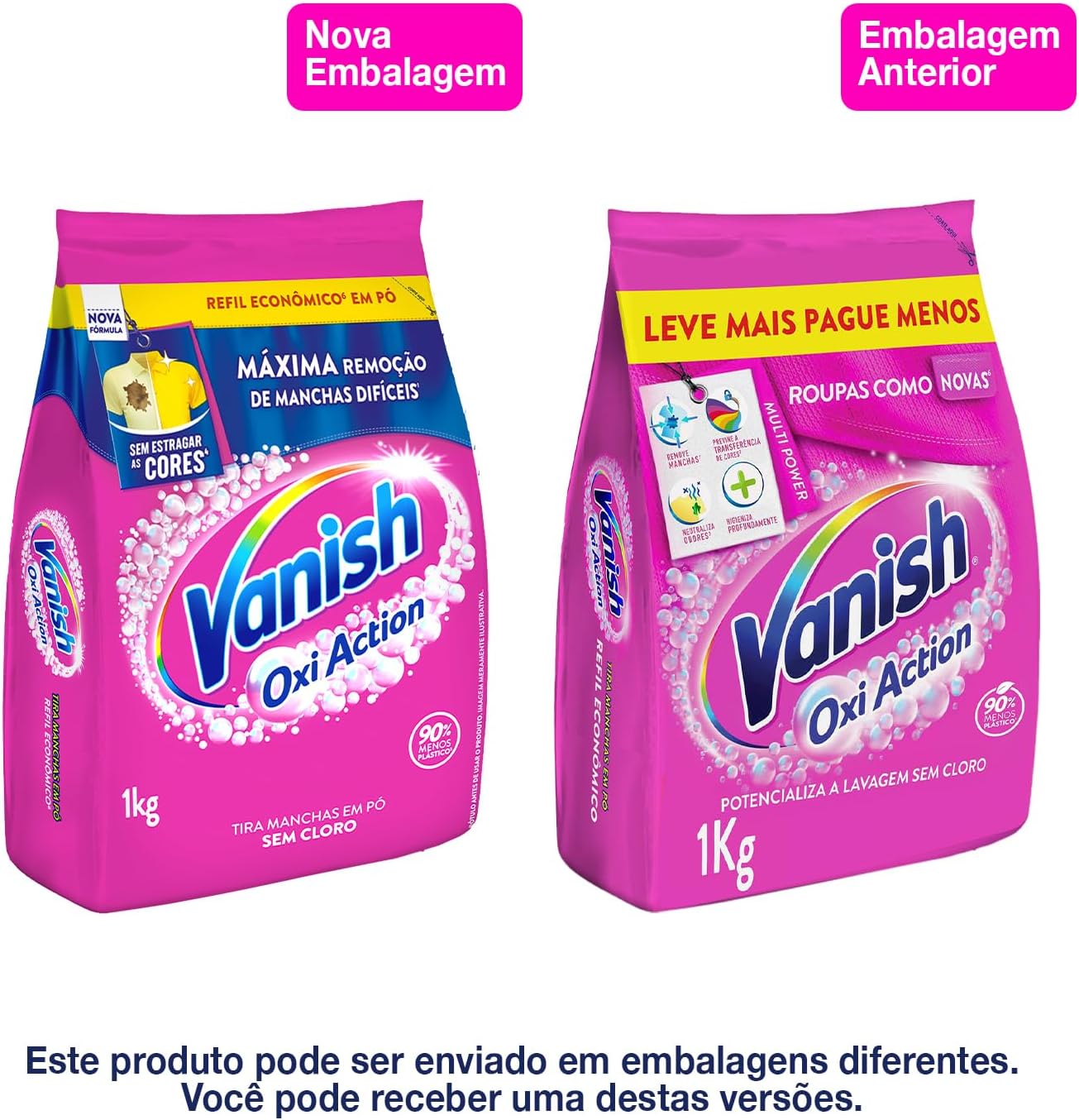 Vanish Oxi Action Pink para Tecidos Coloridos 2