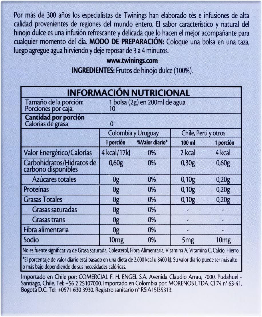 Chá Twinings Erva Doce 3