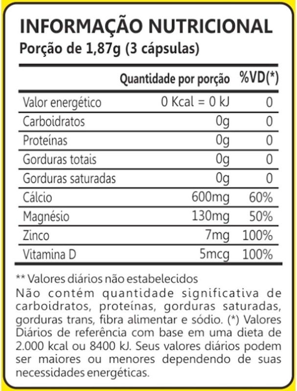 Cálcio, Magnésio e Zinco 2