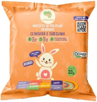 Biscoito de Polvilho Orgânico Cenoura e Cúrcuma 1