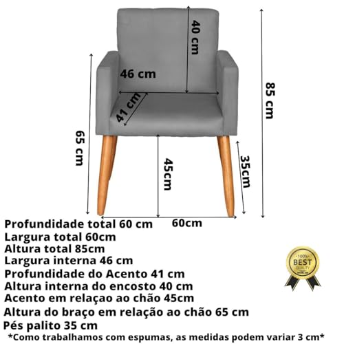 Kit 2 Poltronas Cadeira Decorativa 2