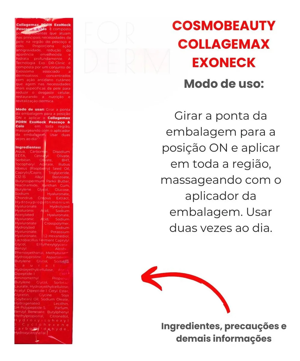 Cosmobeauty PDRN Exoneck Creme Firmador Pescoço e Colo 5