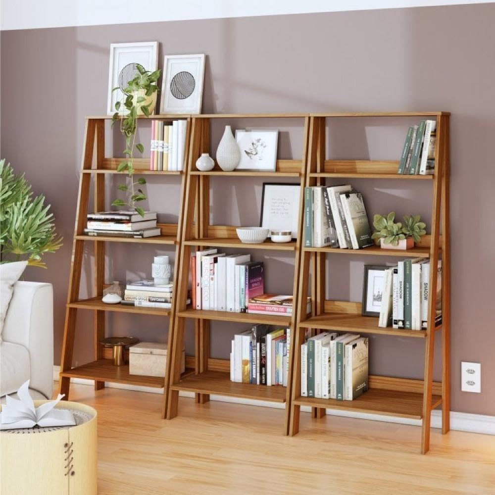 Conjunto de 3 Estantes para Livros Escada 1