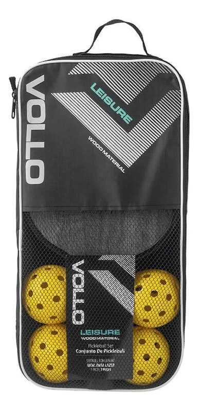 Kit Pickleball Lazer 2 Raquetes 4 Bolas e Bolsa Vollo 4