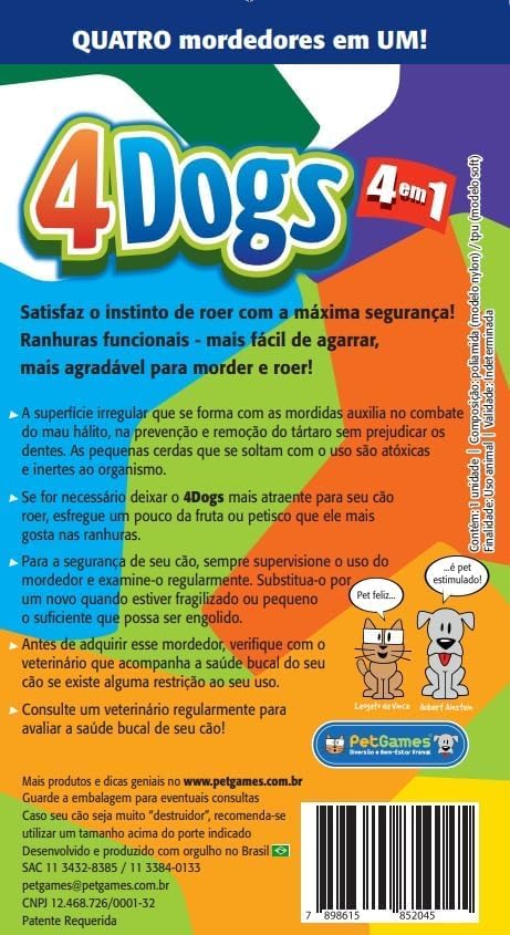 Mordedor Tridimensional 4 Dogs Nylon 5