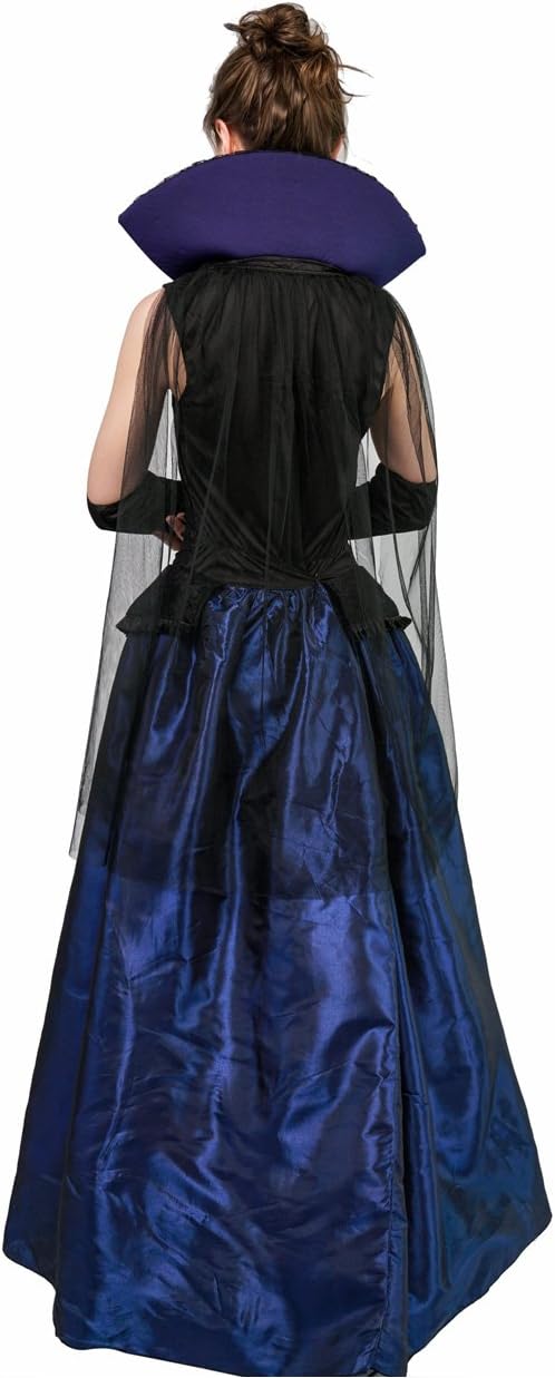 Fantasia Feminina de Halloween da Rainha Vampira 4