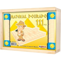 Material Dourado Individual 111 Peças (Cx Madeira)
