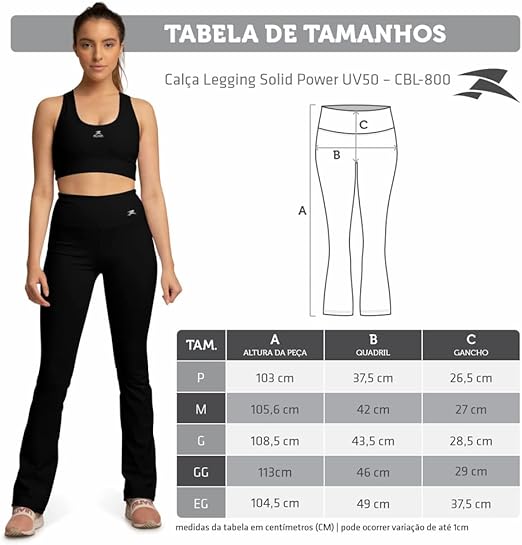 Calça Bailarina Solid Power UV50 3