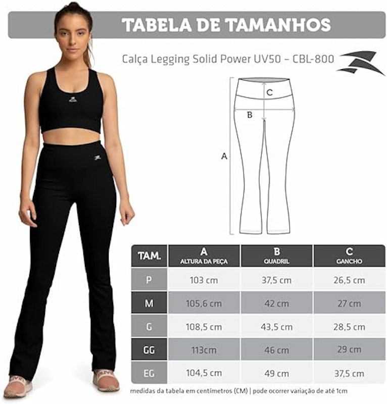 Calça Bailarina Solid Power UV50 3