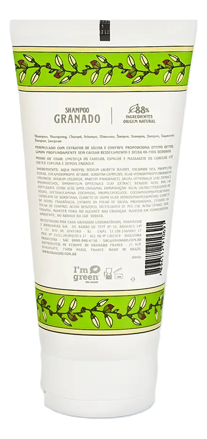 Shampoo Sálvia e Confrey 2