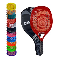 Kit Raquete para Beach Tennis Profissional em Fibra Carbono com Capa Protetora
