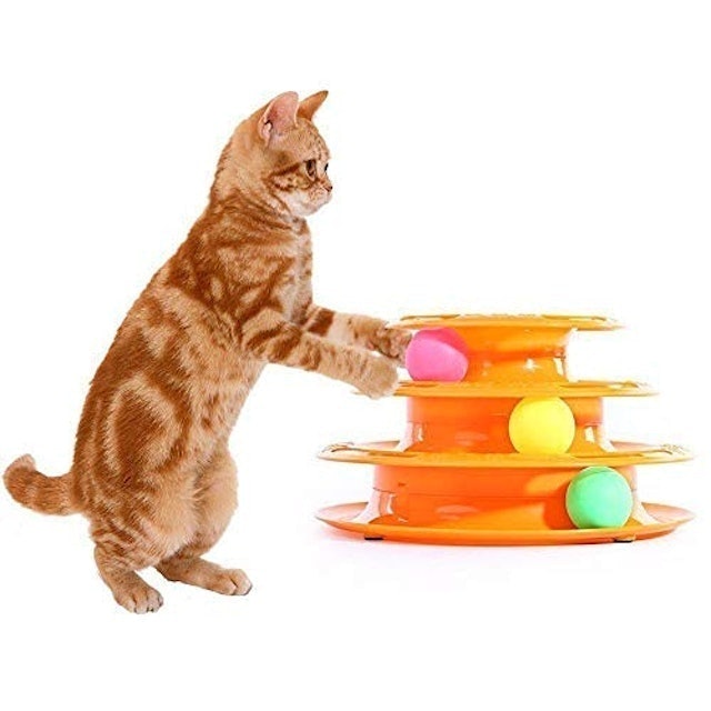 Brinquedo para Gatos Torre de Trilhas 3 Níveis CBR04133 4