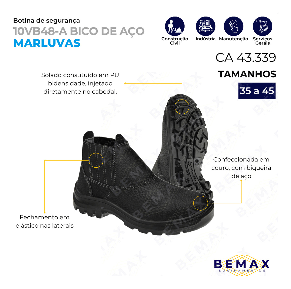 Bota Linha Vulcaflex 10VB48 A 2
