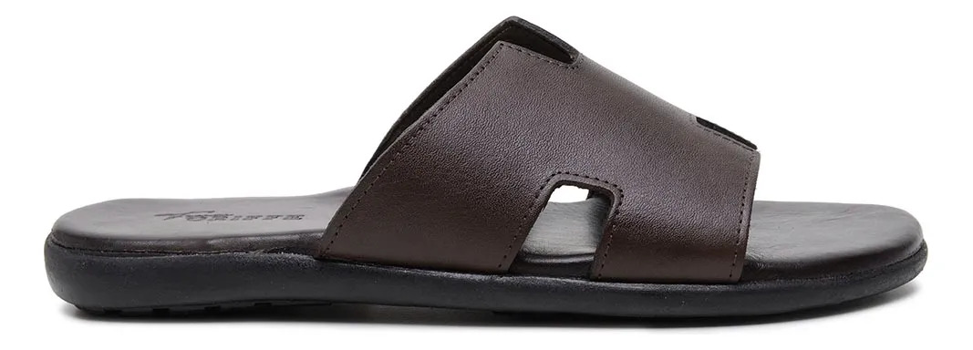 Chinelo Sandália Masculina em Couro NJ 4