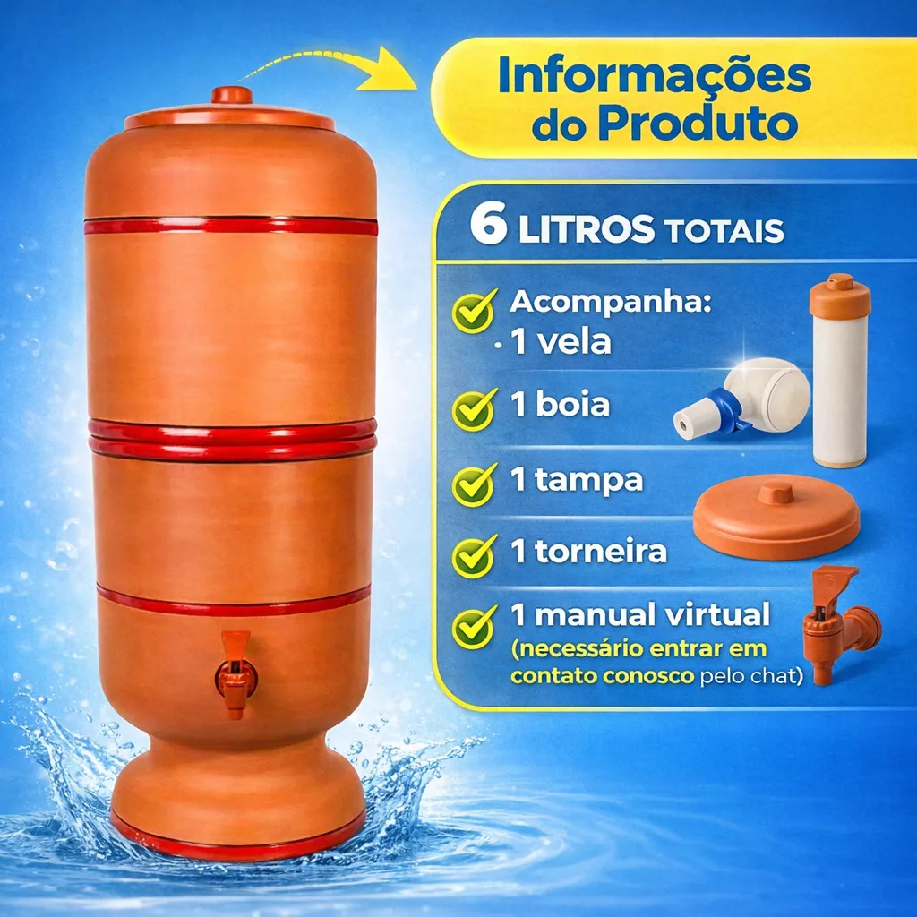 Filtro de Barro Santo Antônio 12 L 3