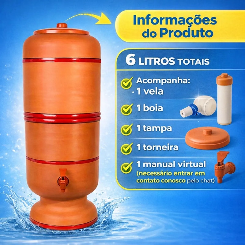 Filtro de Barro Santo Antônio 12 L 3
