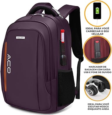 Mochila Notebook Anti Furto Semi Impermeável  4