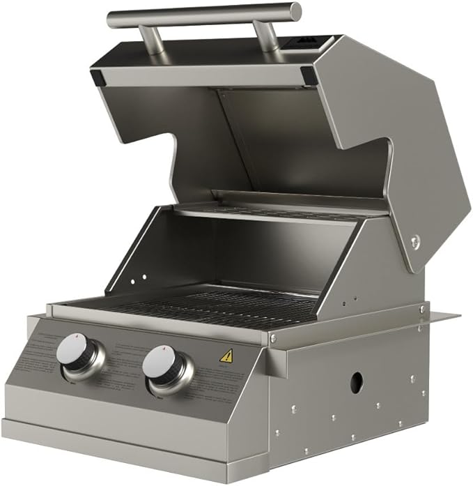 Churrasqueira a Gás Inox de Embutir 2 Queimadores 4