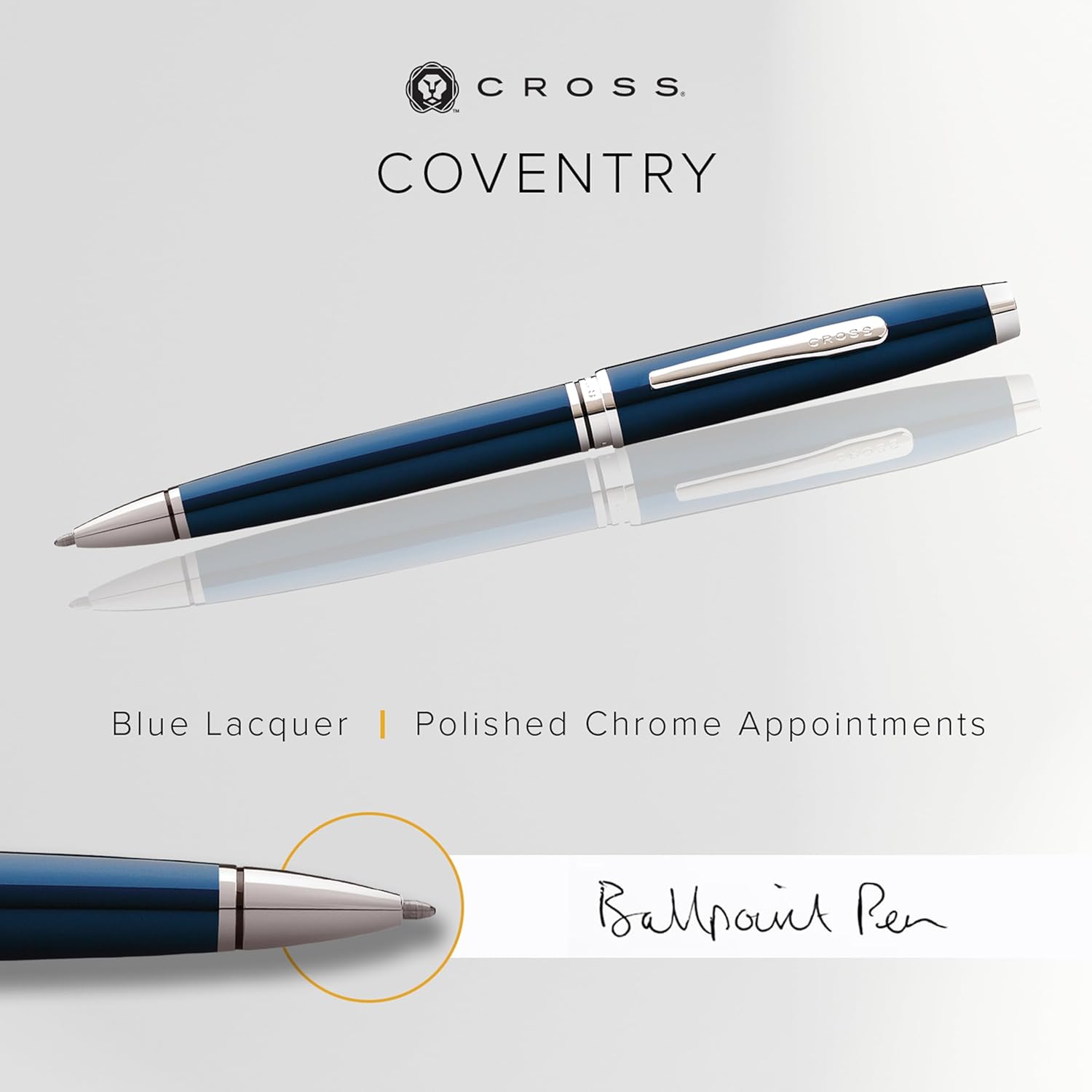 Caneta Esferográfica Coventry Blue Lacquer 3
