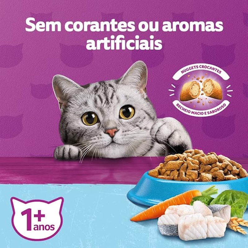 Ração WHISKAS Peixe Gatos Adultos Castrados 3