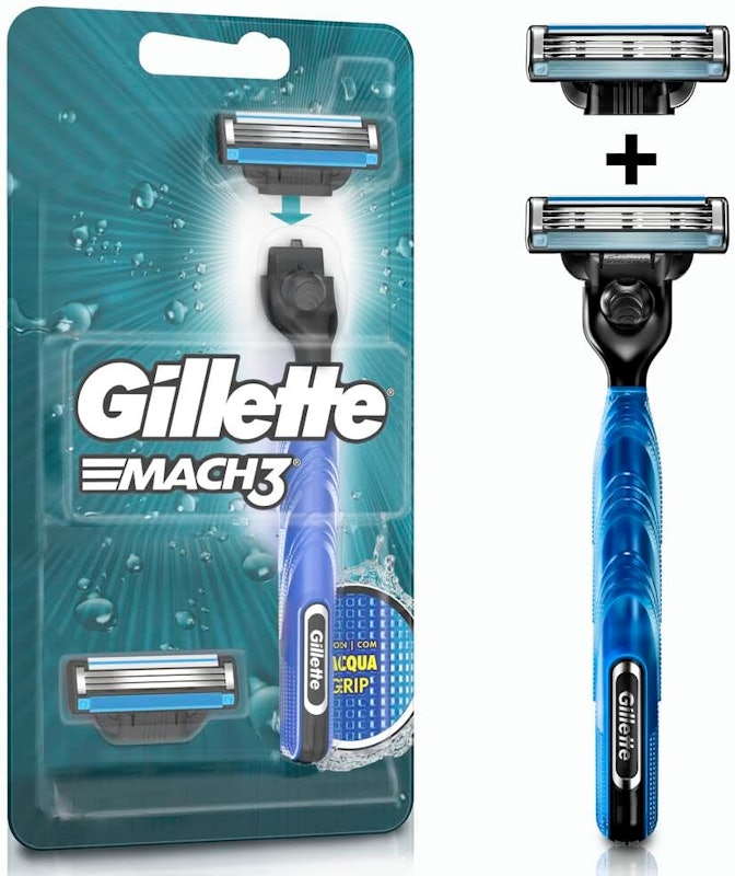 Aparelho de Barbear Gillette MACH3 Acqua Grip 1