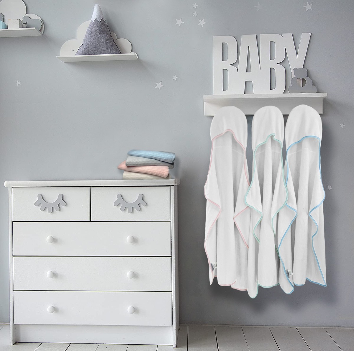 Toalha de Banho com Capuz Laço Bebê Comfort 3