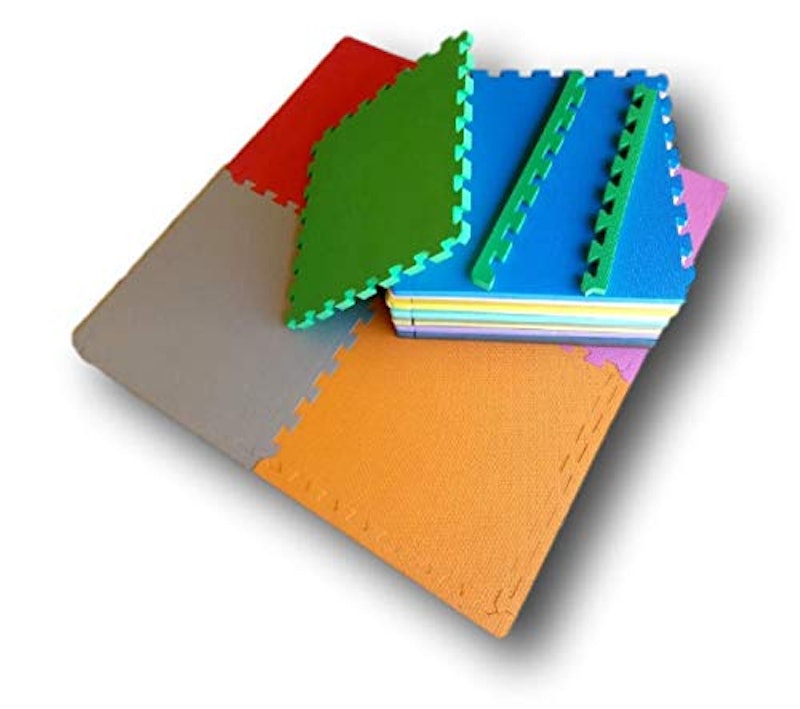 Kit 10 Chapas Tatame Tapete Eva Bebê Fitness Ginástica Colorido 3
