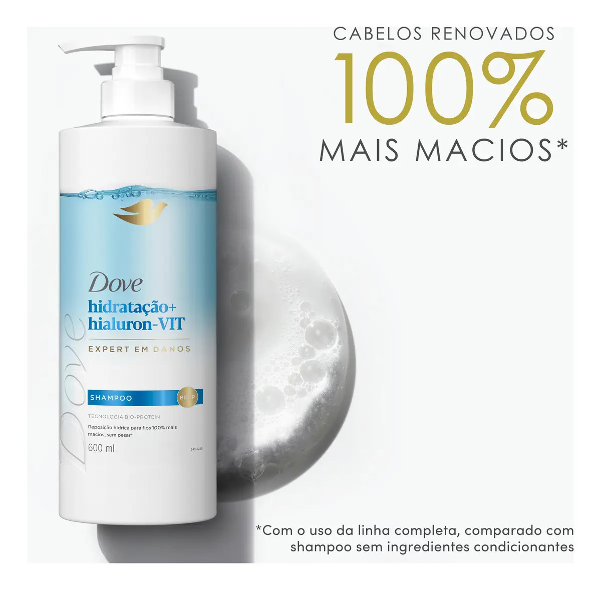 Shampoo Hidratação + Hialuron-Vit 3
