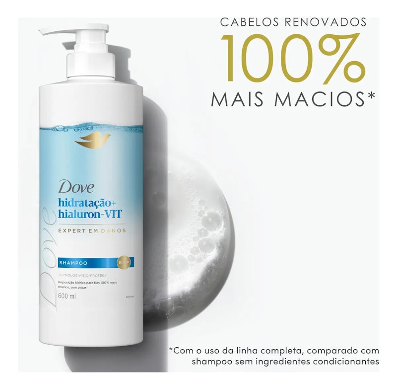 Shampoo Hidratação + Hialuron-Vit 3
