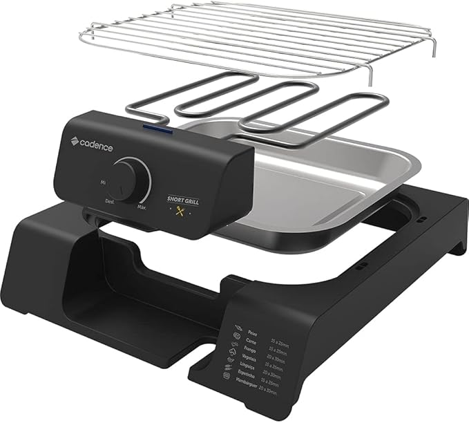 Churrasqueira Elétrica Cadence Short Grill 5