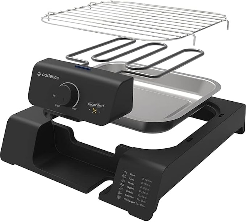 Churrasqueira Elétrica Cadence Short Grill 5