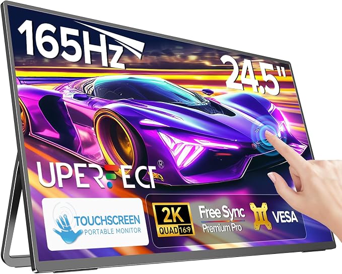 Monitor Gamer Portátil IPS 24,5" Touchscreen 1