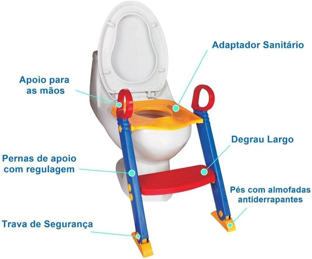 Assento Redutor com Escada Colorido 4