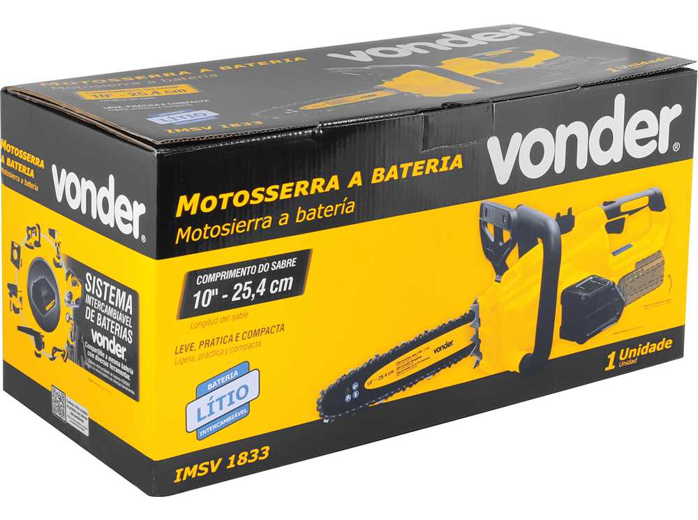 Motosserra 18 V IMSV 1833 Vonder 5