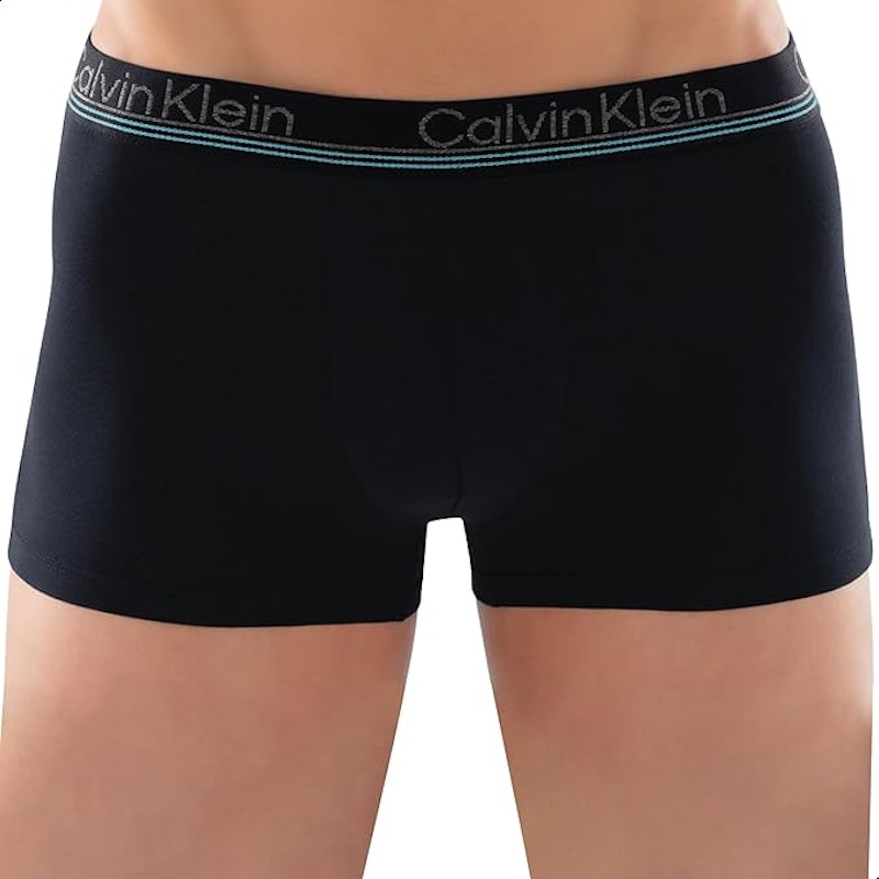 Cueca Modal Boxer Trunk Toque Gelado Elástico Bordado 1