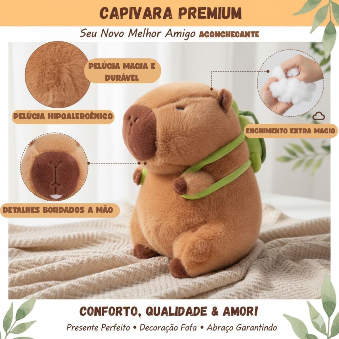 Capivara de Pelúcia Antialérgica 2