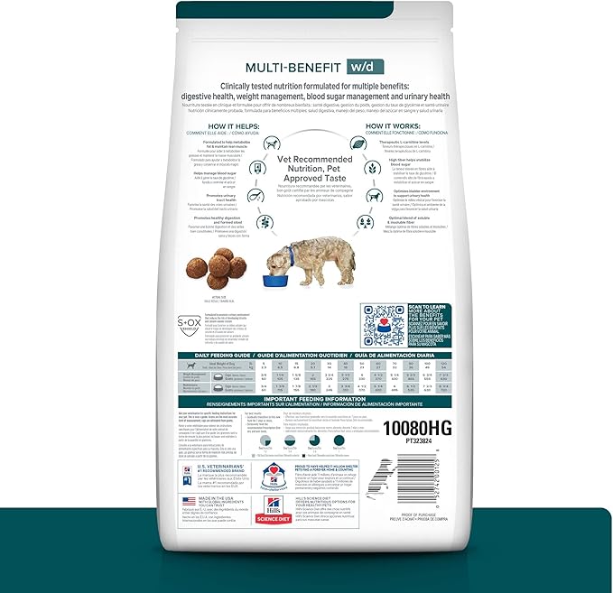 Ração W/D para Cães Adultos Controle de Peso e Glicêmico 4