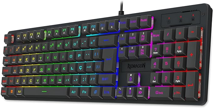 Teclado Membrana Gamer Redragon Netherbane 3