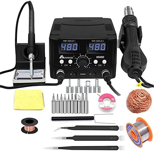 Estação de Solda Digital LED 2 em 1 750 W MYPOUOS 1