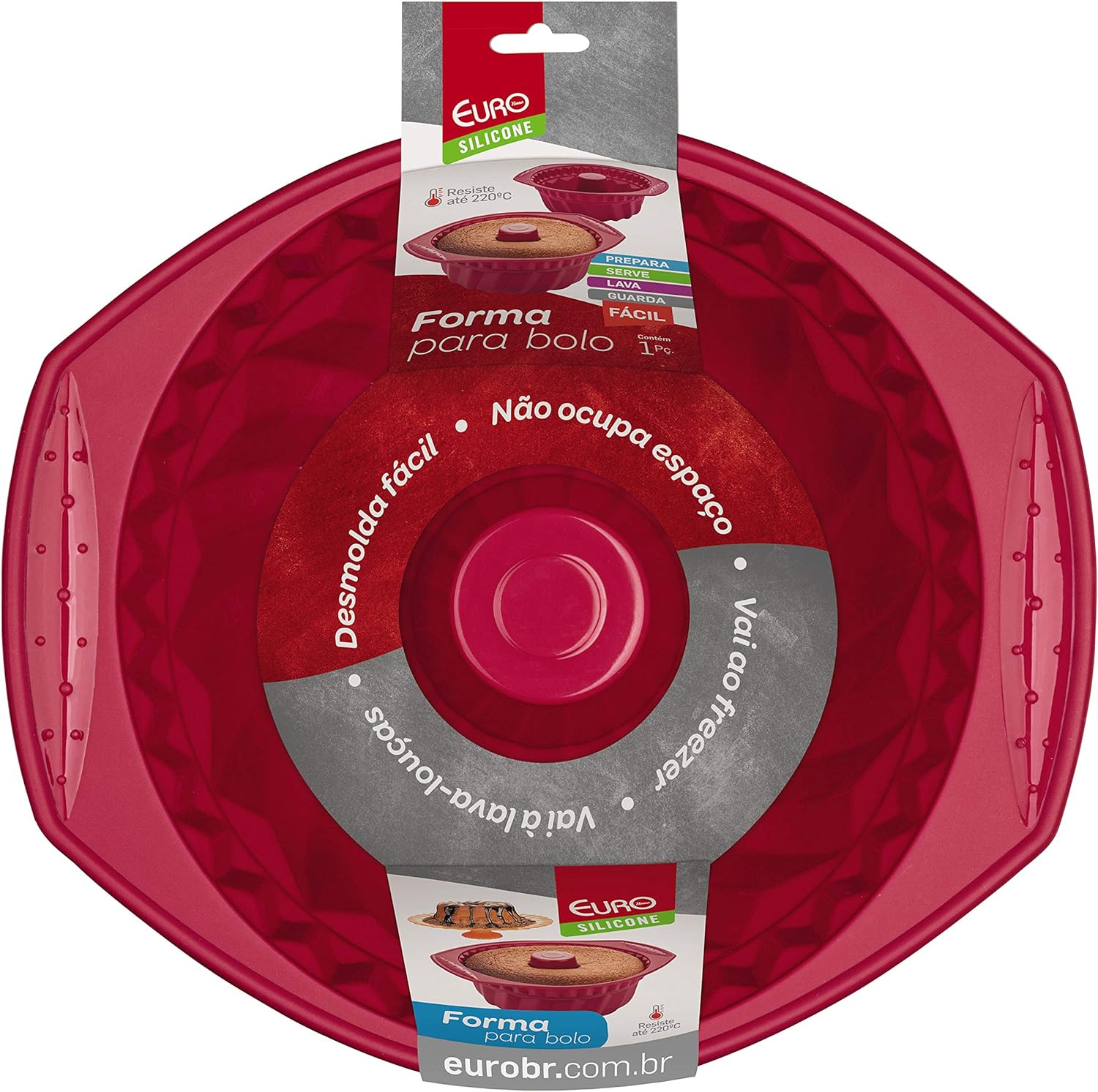 Forma para Bolo de Silicone Euro Home 4