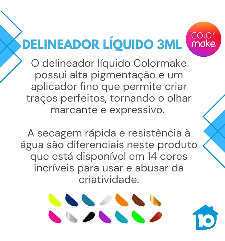 Delineador Líquido Colormake 2